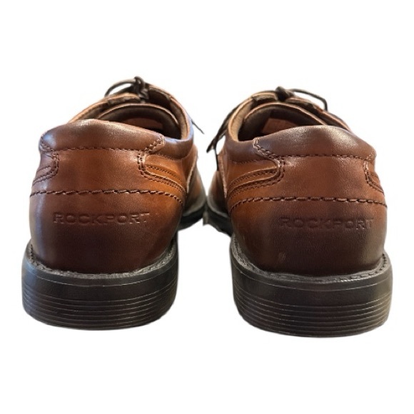 Rockport Brown‎ Leather Oxfords Men’s 11.5 Lace-Up Comfort Dress Shoes - Picture 7 of 11